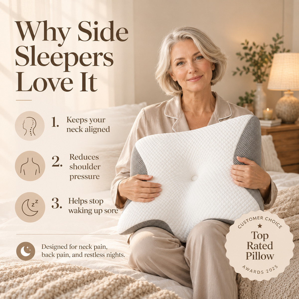 Linfoyer Contour Relief Pillow
