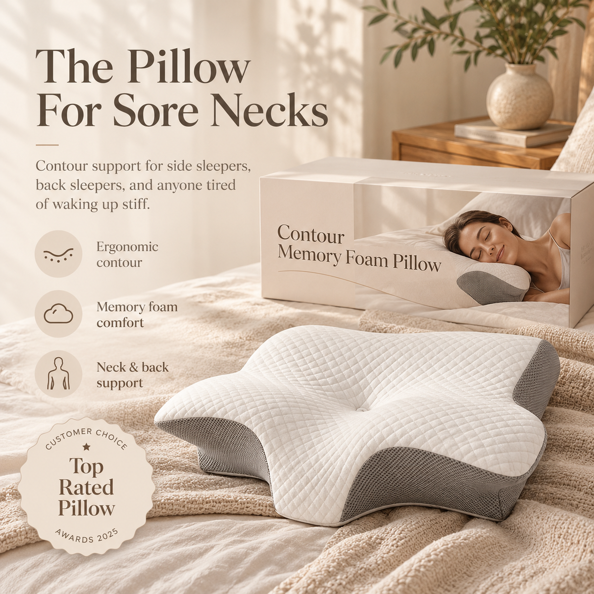 Linfoyer Contour Relief Pillow