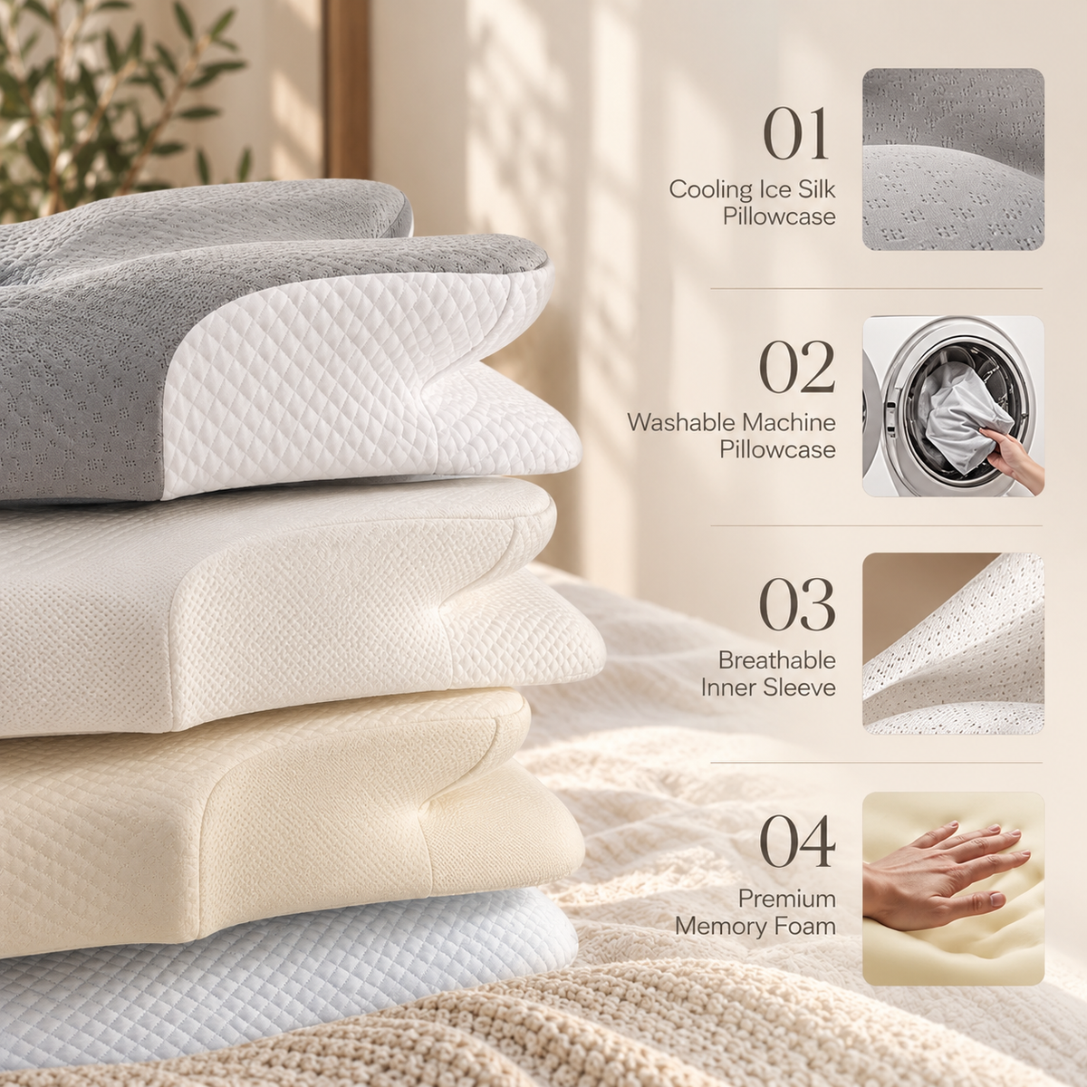 Linfoyer Ultra Contour Relief Pillow