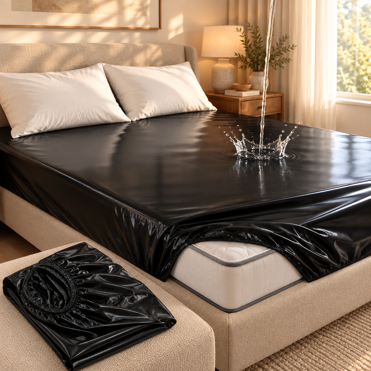Linfoyer Waterproof PVC Bedsheet