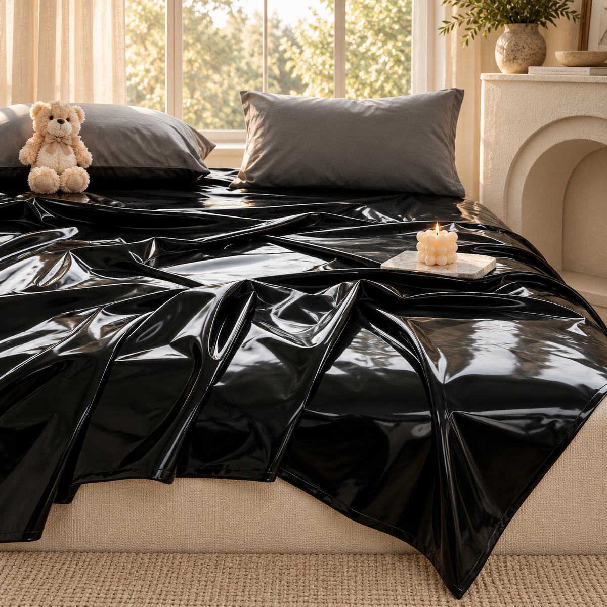 Linfoyer Waterproof PVC Bedsheet
