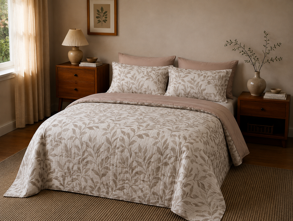 Linfoyer 4-Piece Floral Duvet Cover Set