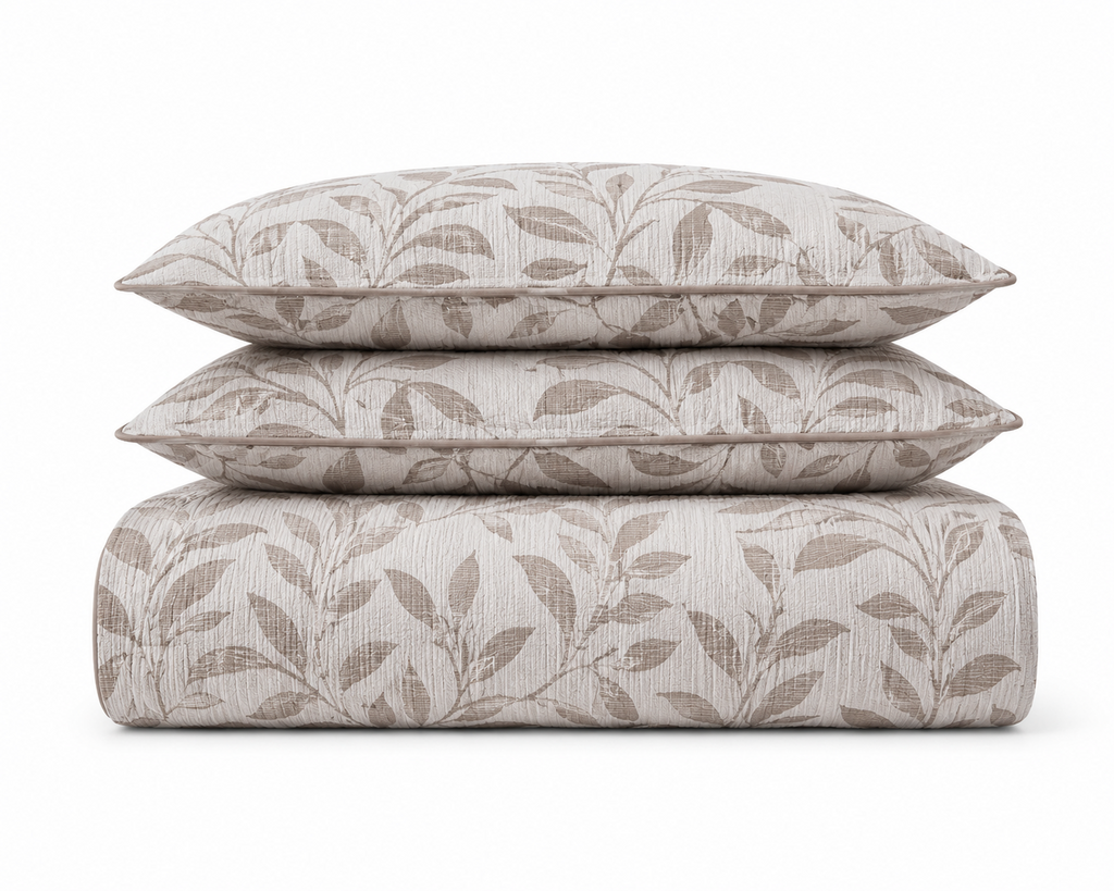 Linfoyer 4-Piece Floral Duvet Cover Set