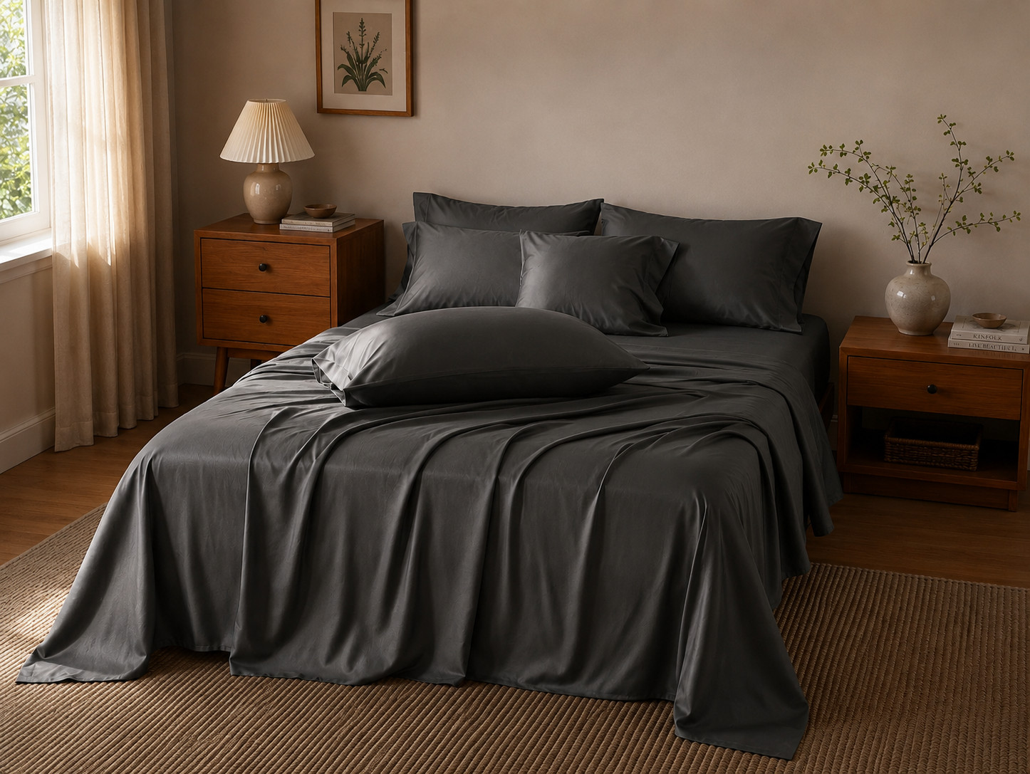 Linfoyer Lightweight Quilted 3 Piece Bedspread Set