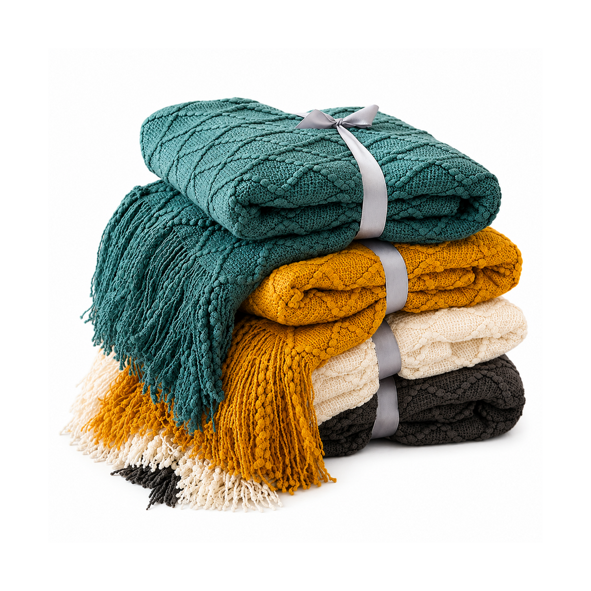 Handcrafted Threaded Throw Blanket