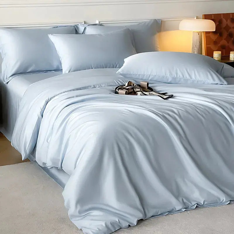 Linfoyer Summer Silky Cooling Duvet Cover Set (4 Pcs)