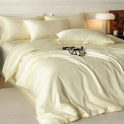 Linfoyer Summer Silky Cooling Duvet Cover Set (4 Pcs)