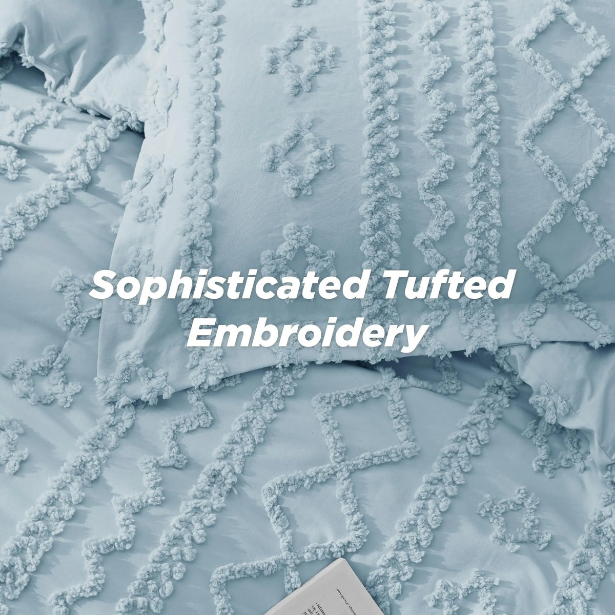 Linfoyer Tufted Boho Comforter Set (3 Pcs)
