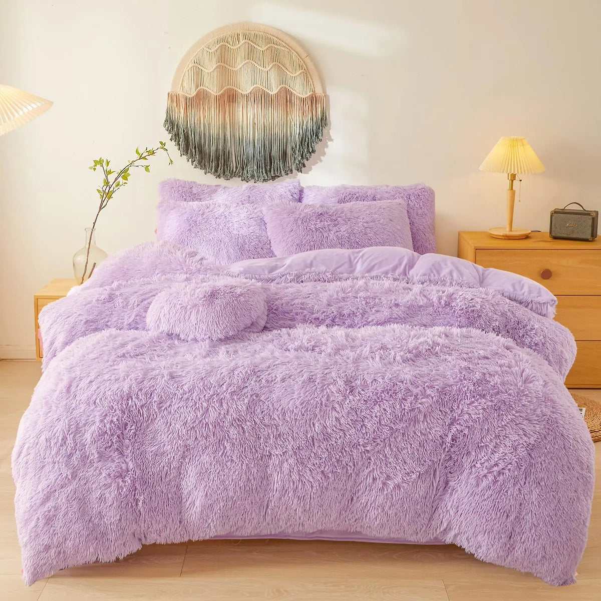 Linfoyer Plush Duvet Cover Set (4 Pcs)